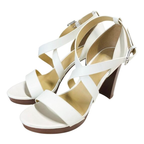 Nine West Deanne Size 10 Strappy Platform Heels Evening Party Sandals Open Toe - Picture 8 of 10